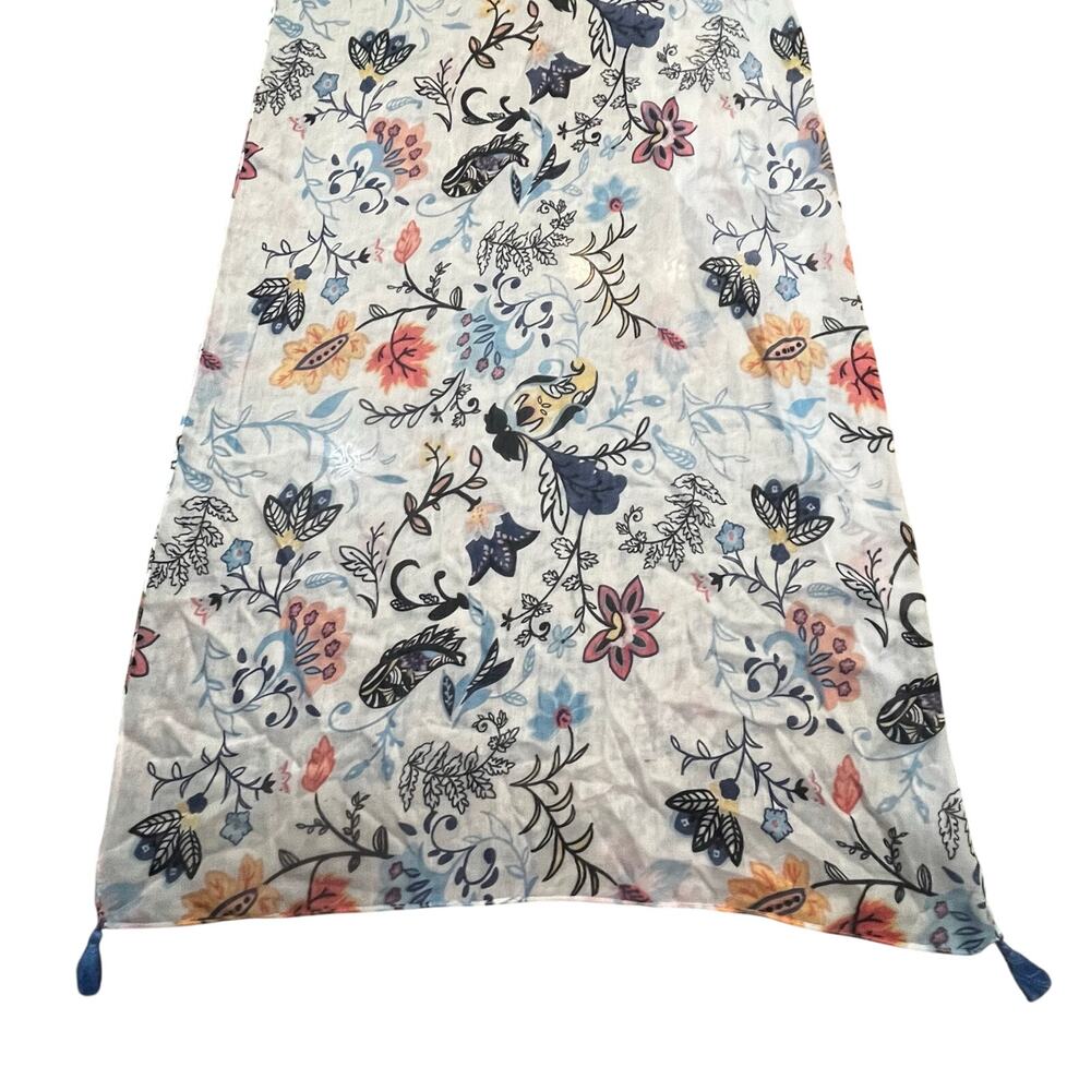 Mark & Hall Hallmark Scarf Wrap Floral Sheer Lightweight 76x24
